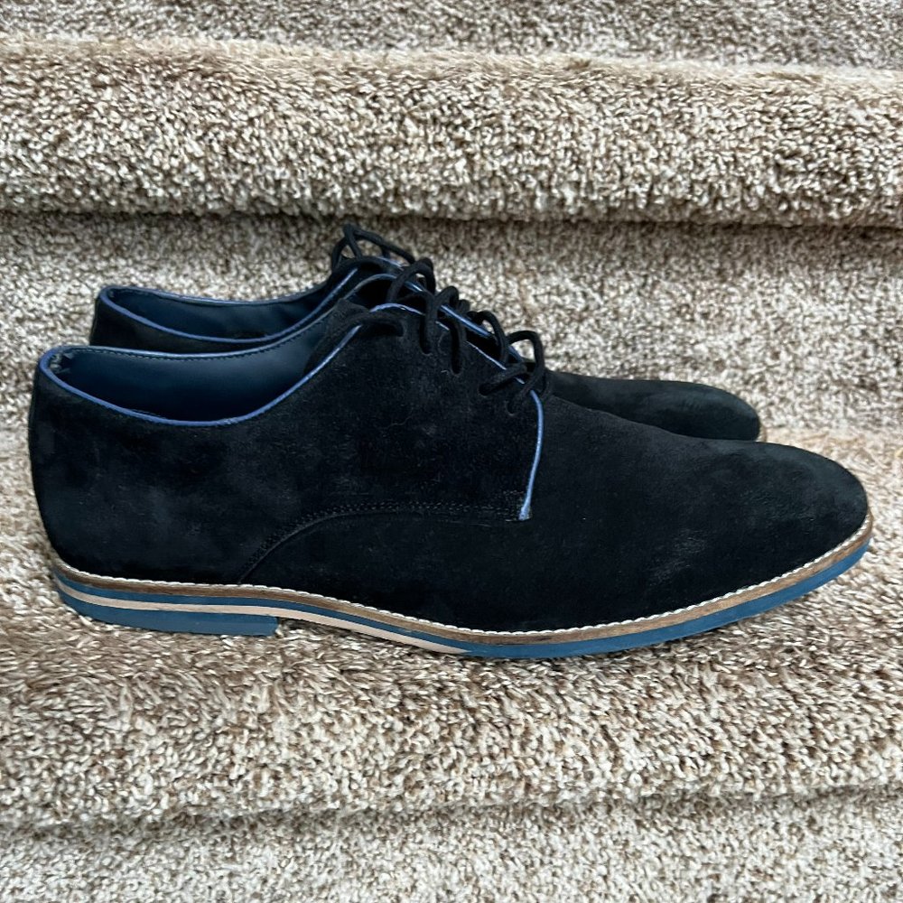 Thomas & Vine Men's Navy Lace-up Suede Shoes